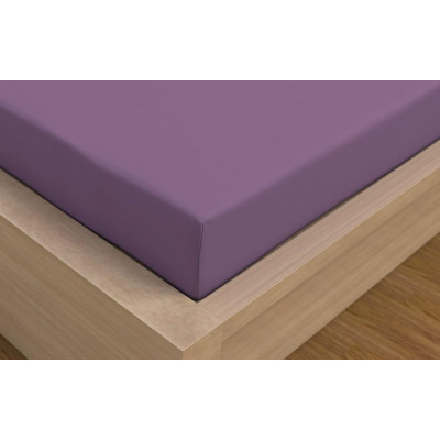 Saténová plachta LUXURY COLLECTION jednolôžko 120x200cm fialová