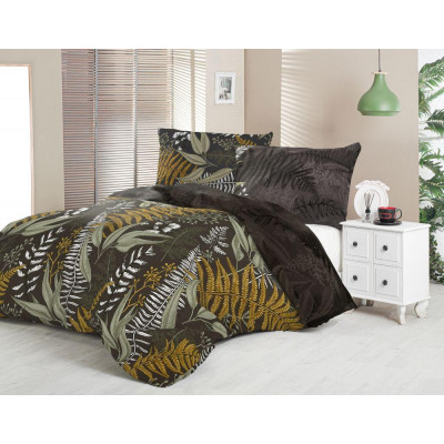 Saténové francúzske obliečky LUXURY COLLECTION 1+2, 200x200, 70x90cm PAPRADIE