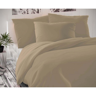 Saténové francúzske obliečky LUXURY COLLECTION béžové 1 + 2, 200x200, 70x90cm