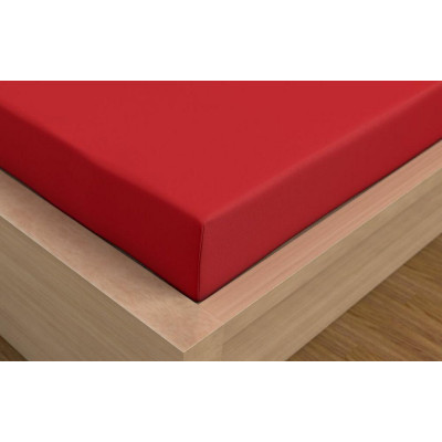 Saténová plachta LUXURY COLLECTION jednolôžko 100x200cm červená