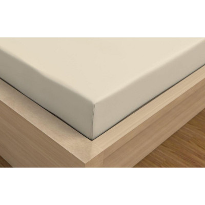 Saténová plachta LUXURY COLLECTION jednolôžko 100x200cm smotanová