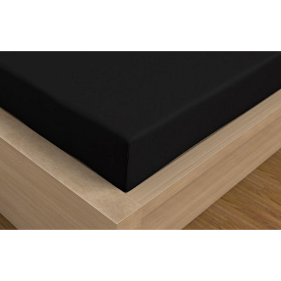 Saténová plachta LUXURY COLLECTION jednolôžko 120x200cm čierna