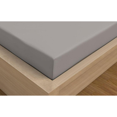 Saténová plachta LUXURY COLLECTION jednolôžko 100x200cm svetlo sivá