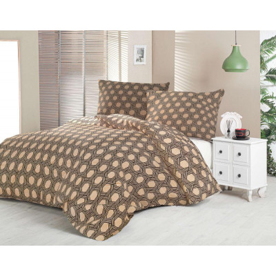 Saténové francúzske obliečky LUXURY COLLECTION 1+2, 220x200, 70x90cm CARERO béžové