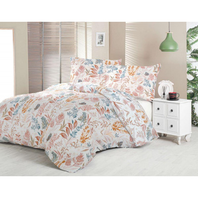 Saténové francúzske obliečky LUXURY COLLECTION 1+2, 220x200, 70x90cm CORAL garden
