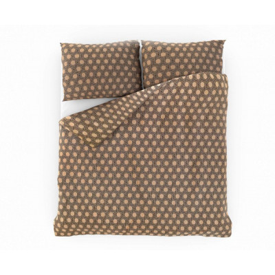 Saténové francúzske obliečky LUXURY COLLECTION 1+2, 240x200, 70x90cm CARERO béžové