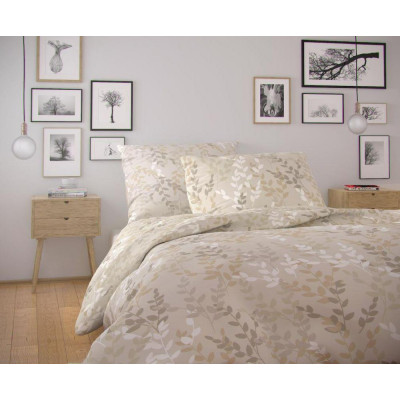 Francúzske predĺžené bavlnené obliečky NORDIC COLLECTION 240x220, 70x90cm ASTRID