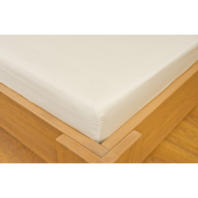 Saténová plachta LUXURY COLLECTION jednolôžko 90x200cm smotanová