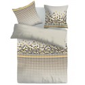 Klasické posteľné bavlnené obliečky VENTO hnedé 140x200, 70x90cm