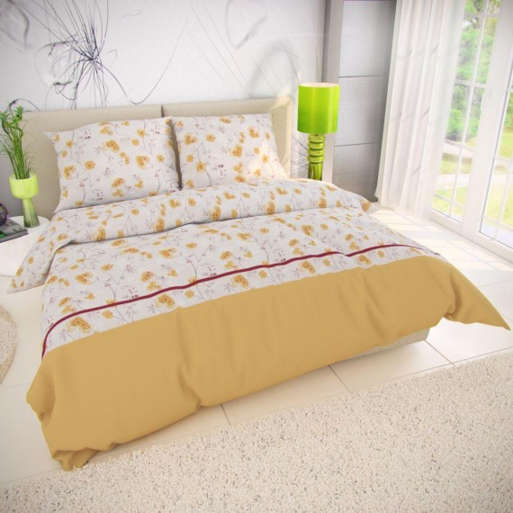 Klasické posteľné bavlnené obliečky 140x200, 70x90cm SUNNY
