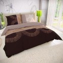 Klasické posteľné bavlnené obliečky 140x200, 70x90cm MOCHACCINO hnedé