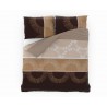 Klasické posteľné bavlnené obliečky 140x200, 70x90cm MOCHACCINO hnedé